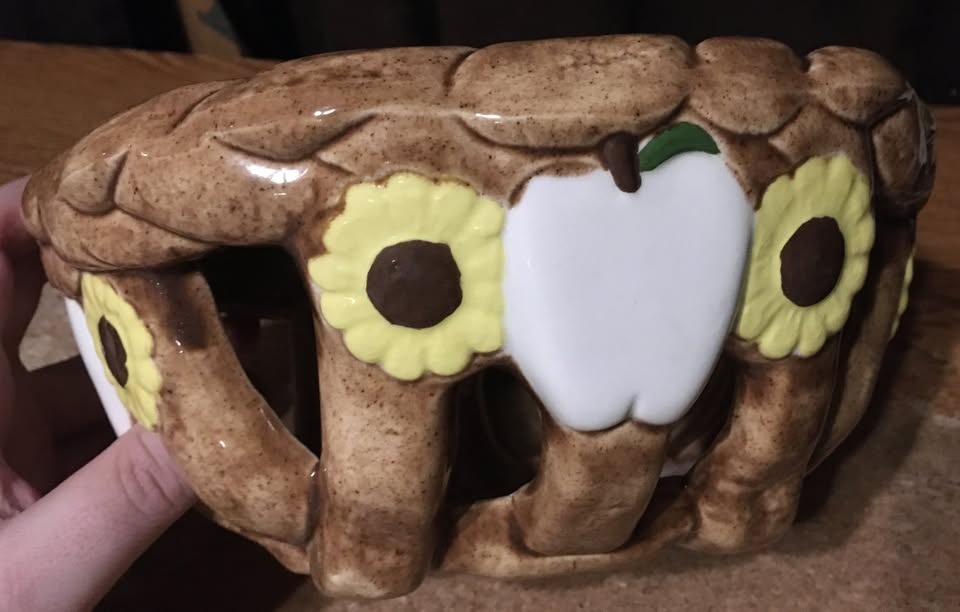 VINTAGE 1980 GOOD TIME MOLDS APPLE FLOWERS BASKET BOWL - photo 3