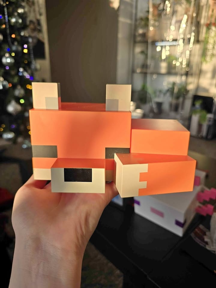Minecraft fox led lamp
