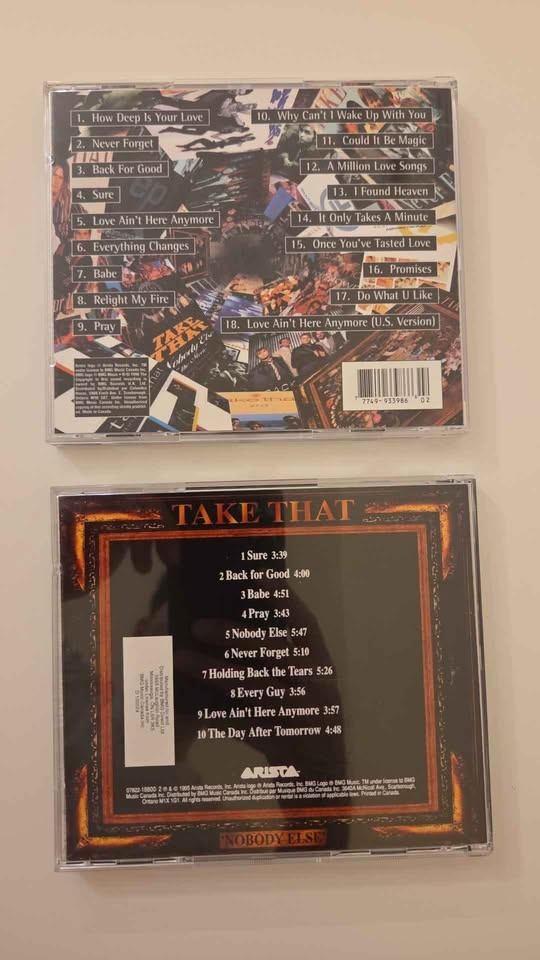 Take That CDs - Greatest Hits + Nobody Else - photo 2
