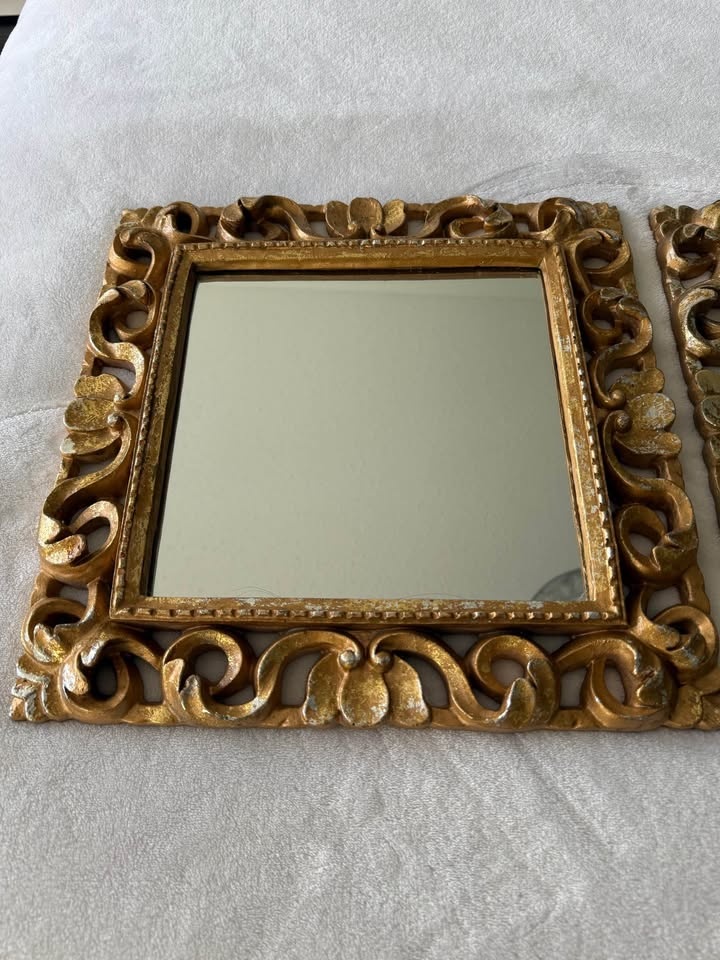 A pair of golden mirrors - photo 4