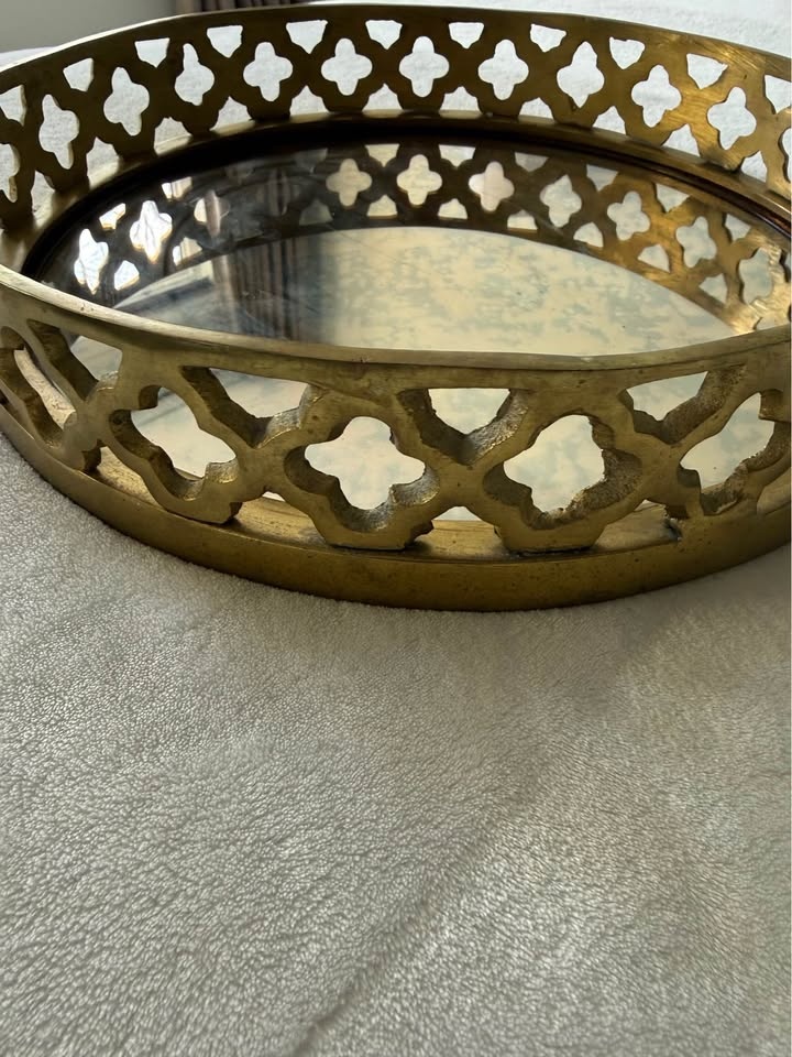Golden tray - photo 2