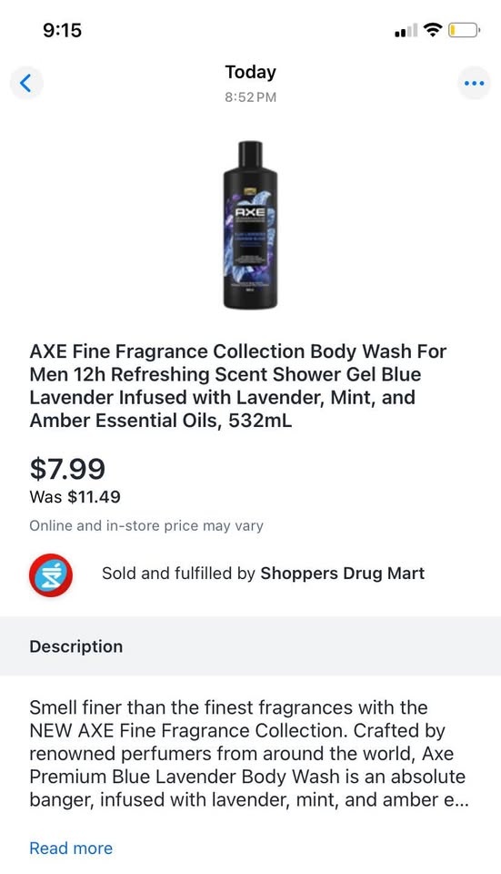 15 bottles Axe Blue Lavender Body Wash - photo 3