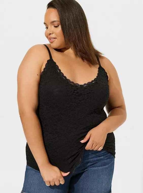 Torrid Stretch Lace V-Neck Cami - photo 2