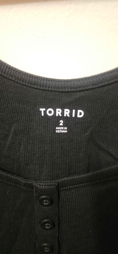 Torrid Ribbed Square Neck Henley - photo 5