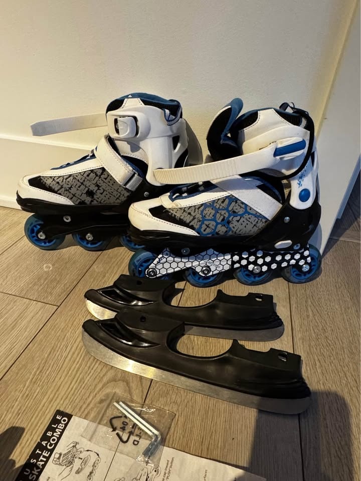Ultra Wheels Switchers Ice/Inline Skates Set, Blue, Youth - photo 4