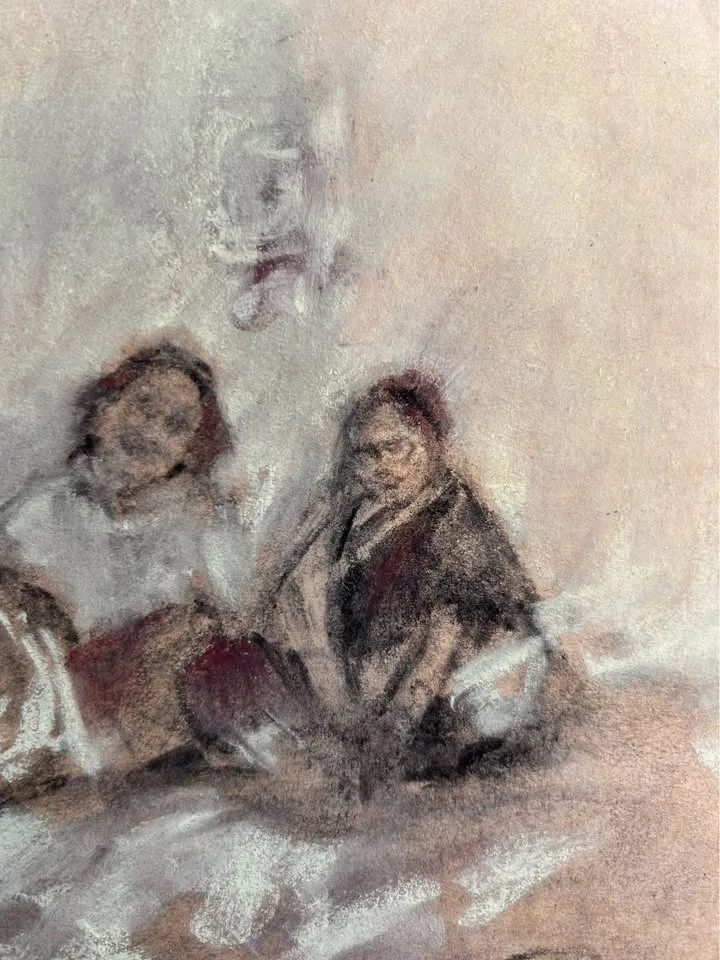 "Untitled, 1988" Original Charcoal Painting image indicator(4)