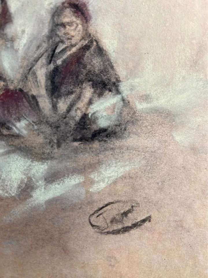 "Untitled, 1988" Original Charcoal Painting image indicator(5)