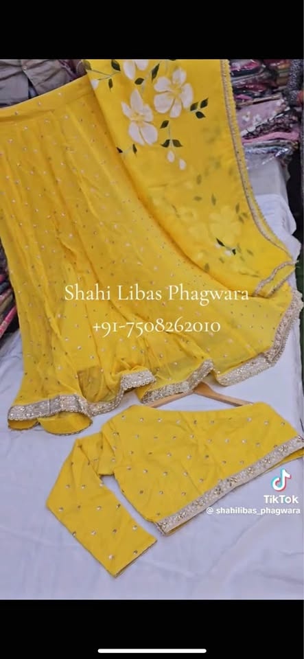 One shoulder Maiyan Outfit, Yellow lehnga