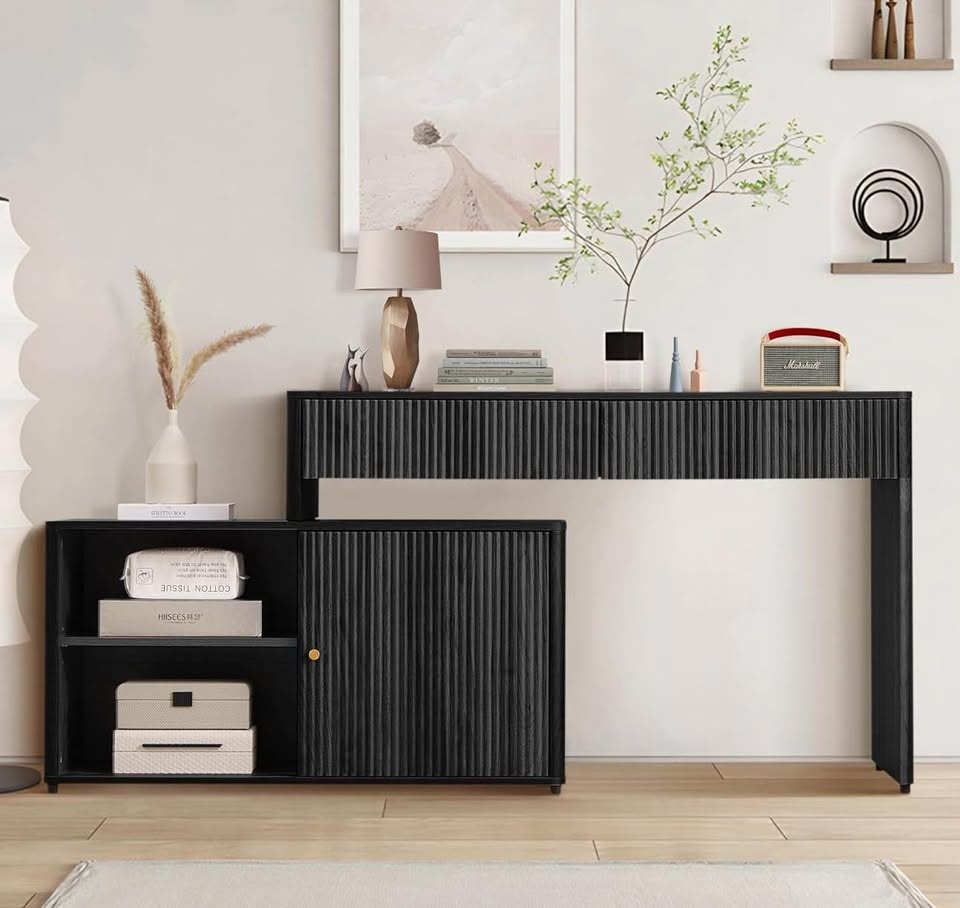 Modern computer desk with storage - photo 5