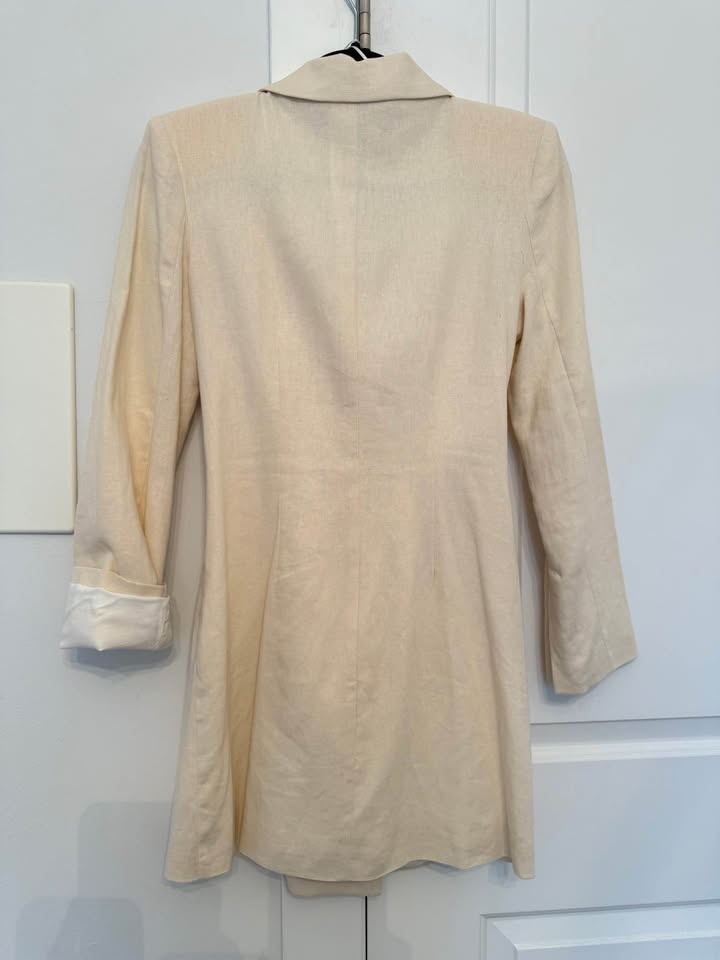 Zara Beige Longline Blazer / Blazer Dress (XS) - photo 2
