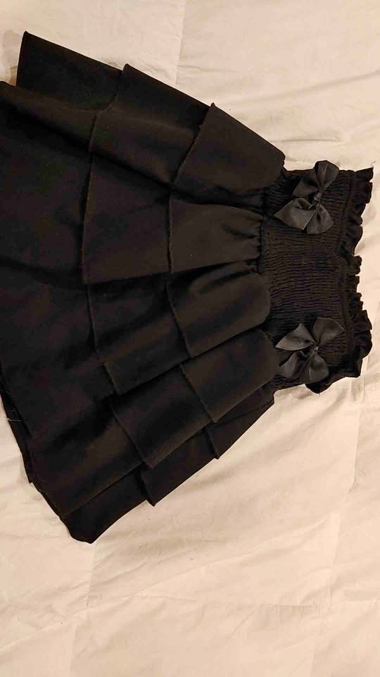 coquette black skirt