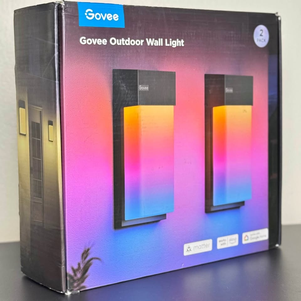 ✨ BRAND NEW Govee Outdoor Wall Light (2-Pack) — Factory Sealed ✨