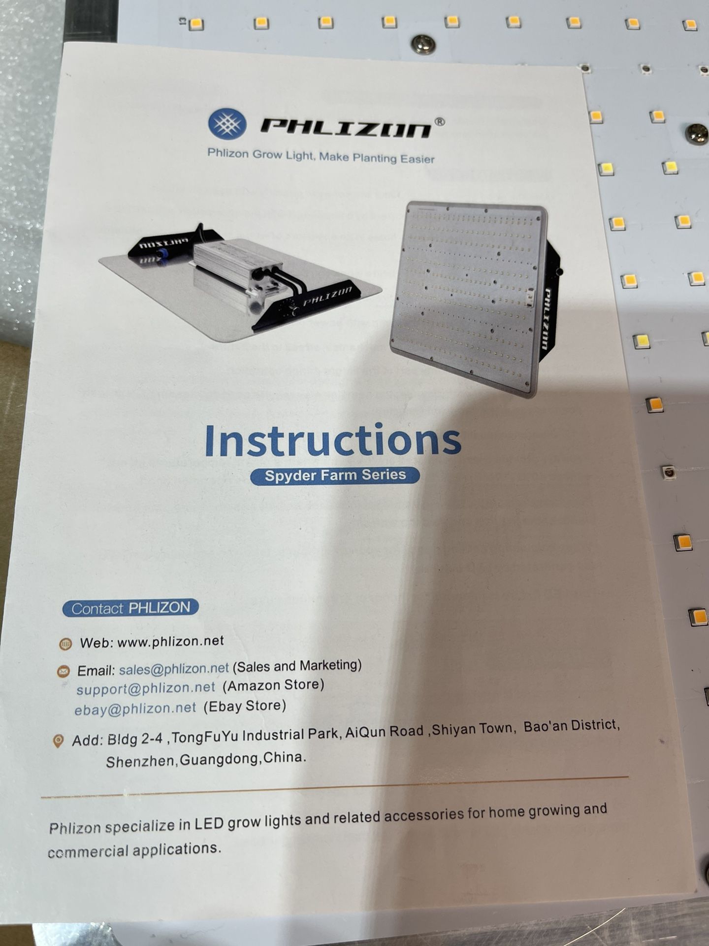 PHLIZON PH-SF2 2000w Grow Light (1) Unit Left - photo 4