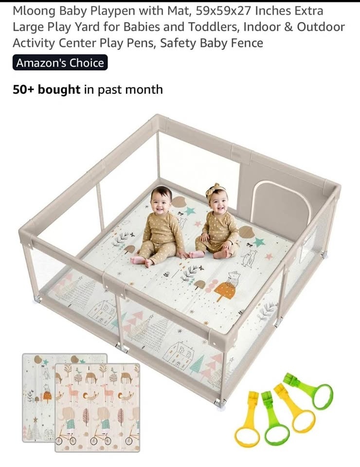 Mloong baby playpen without mat