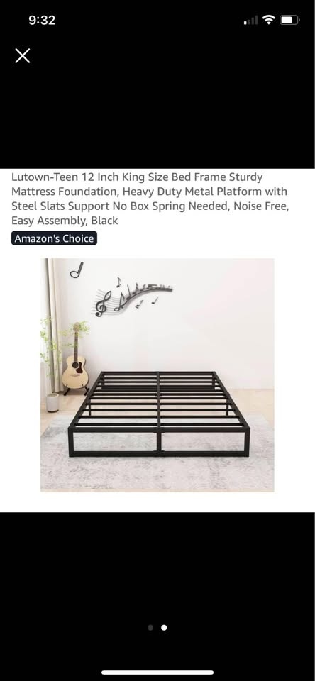 King size bed frame - photo 2