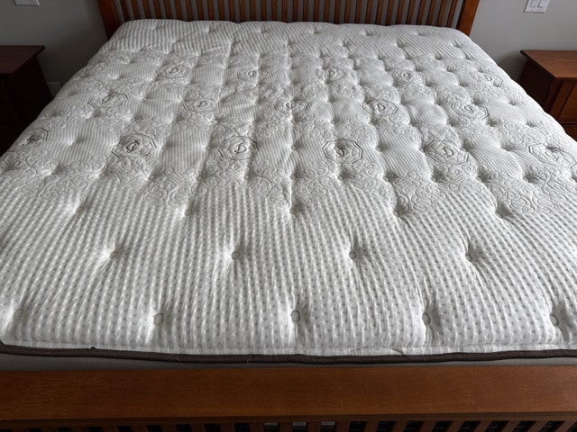 King size mattress with boxes