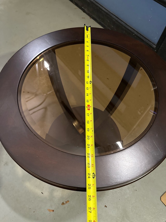 Round Glass Top Table - photo 2