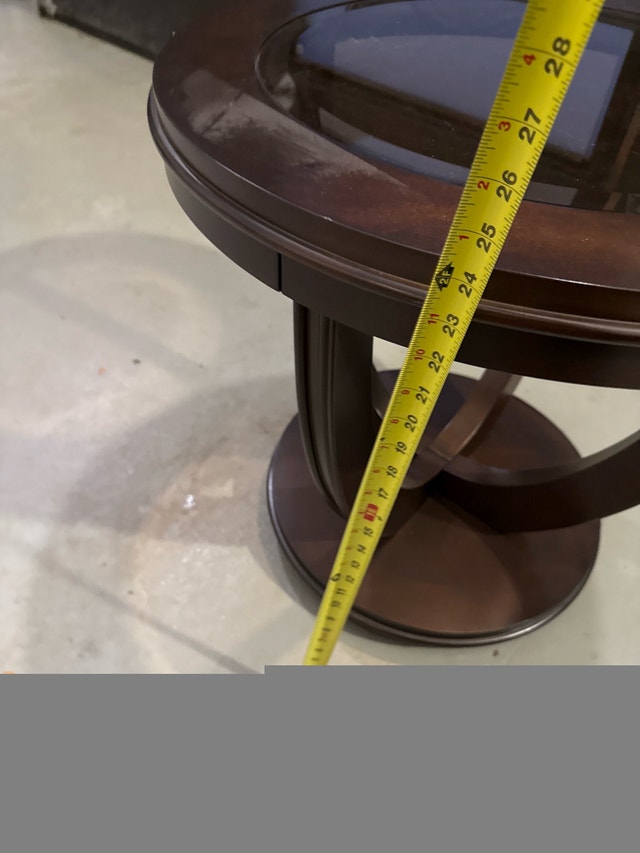 Round Glass Top Table - photo 3