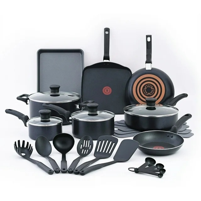 T-fal Kitchen Solutions, 21-Piece Non-Stick Cookware Set