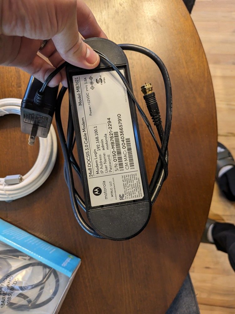 Motorola MB7621 Cable Modem | Xfinity Approved - photo 4