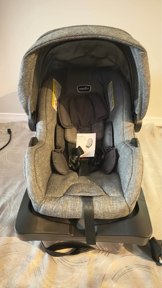 Infant Car Seat with Base – Like New - photo 2