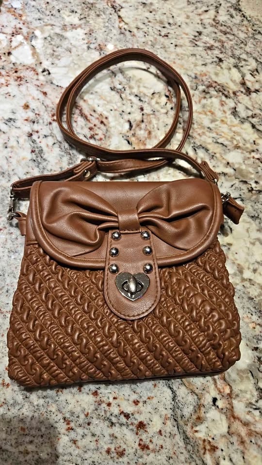 Bow purse cross body bag