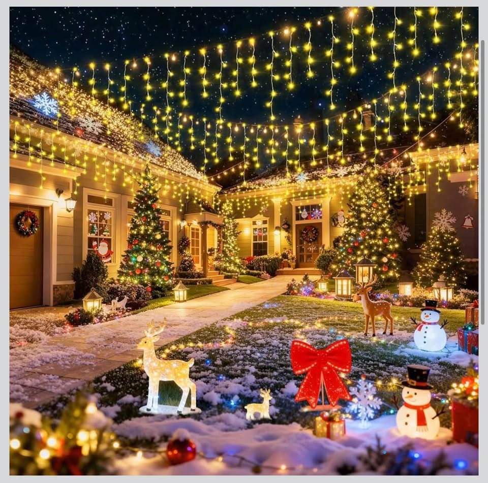 LED Christmas Ice String Lights Dimmable Multiple Modes - photo 3