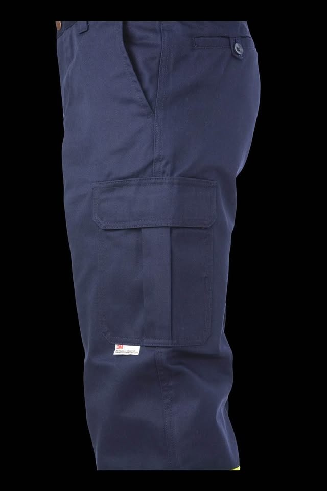 Relaxed-Fit Twill Safety Cargo Utility Pants - photo 3