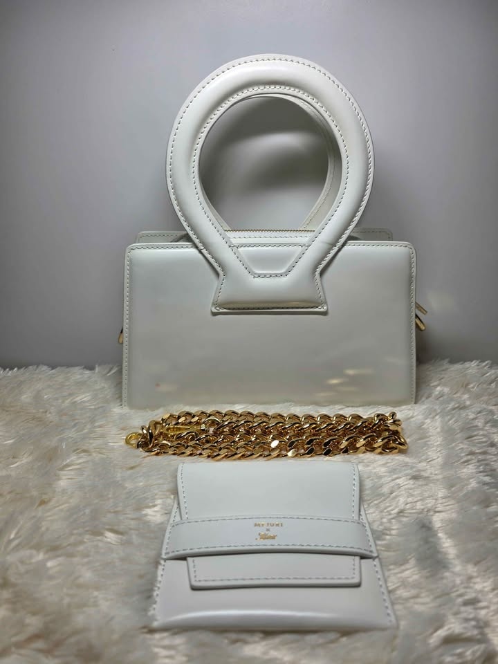 Luar Leather handbag White, Leather - photo 2