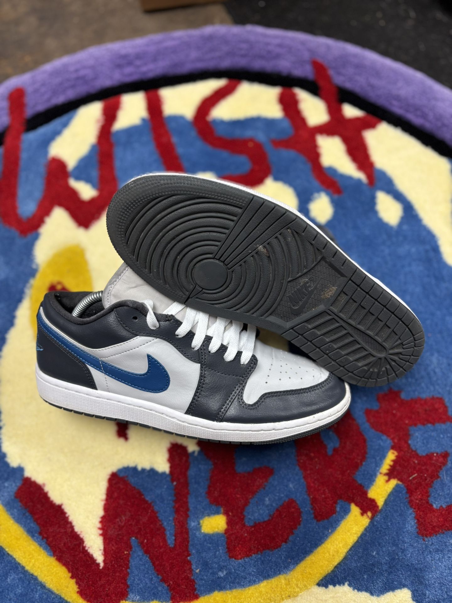 Air Jordan 1 Low Anthracite Industrial Blue
