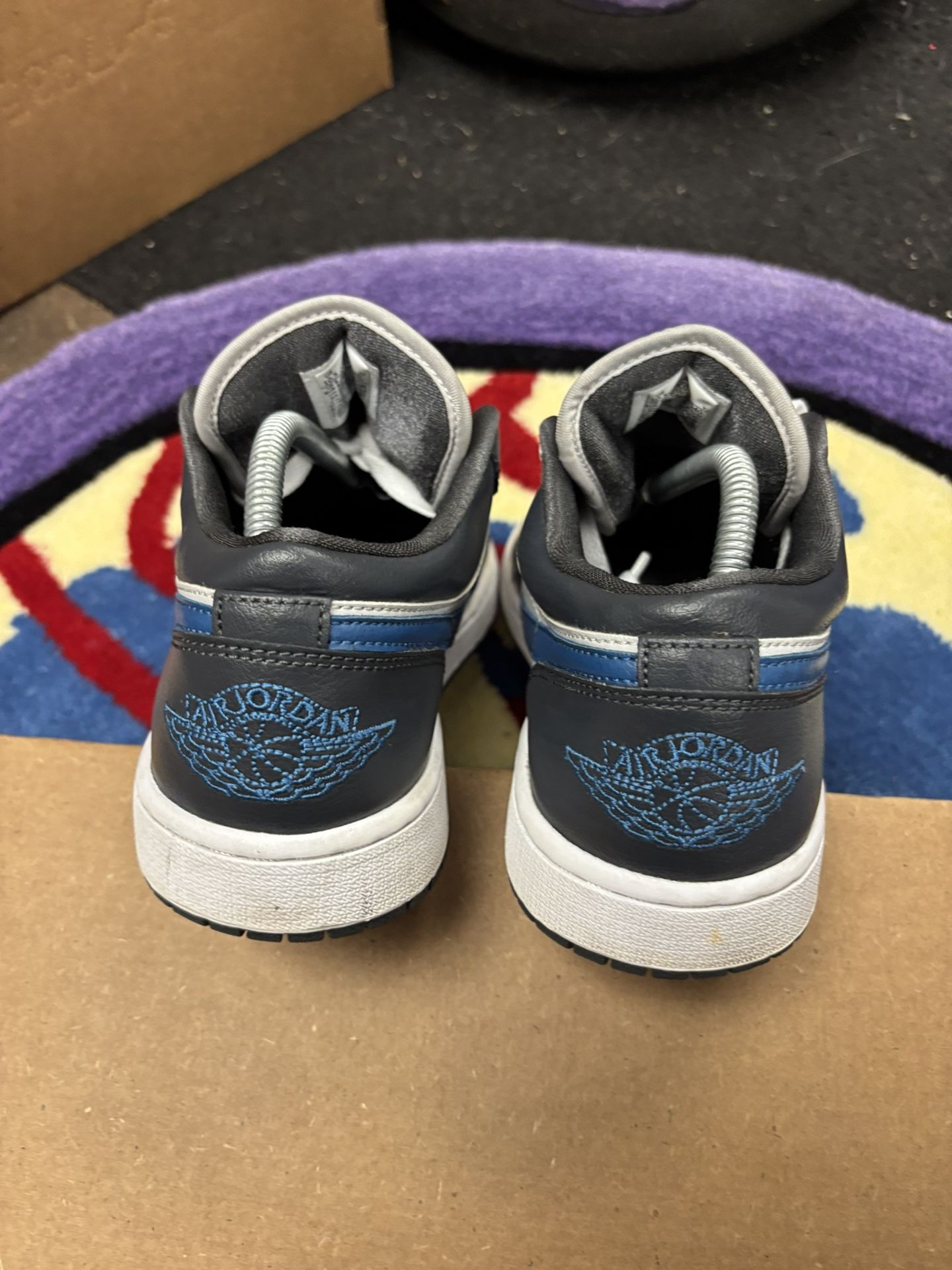 Air Jordan 1 Low Anthracite Industrial Blue - photo 4