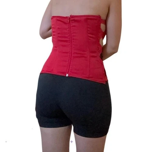 CHARLOTTE RUSSE- Vintage Y2K Red corset top- SIZE S - photo 4
