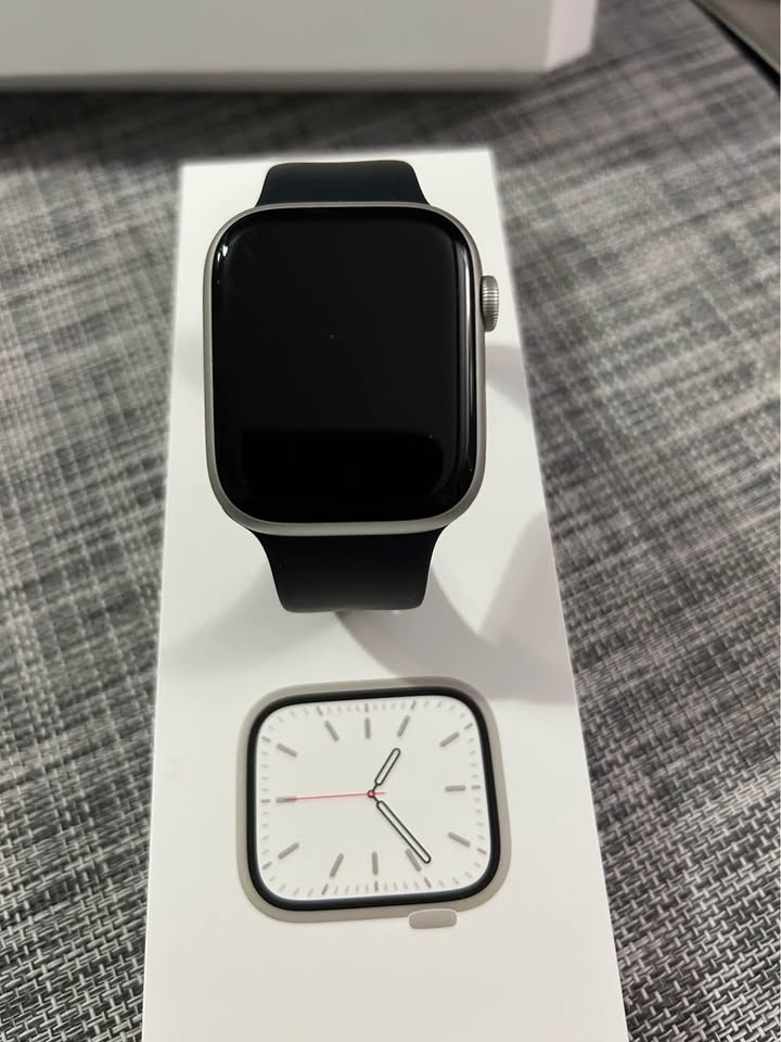 Apple Watch Series 7 45mm Starlight Aluminum GPS - photo 2