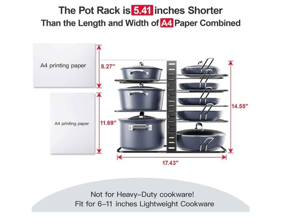 8-Tier Pot pan organizer - photo 3