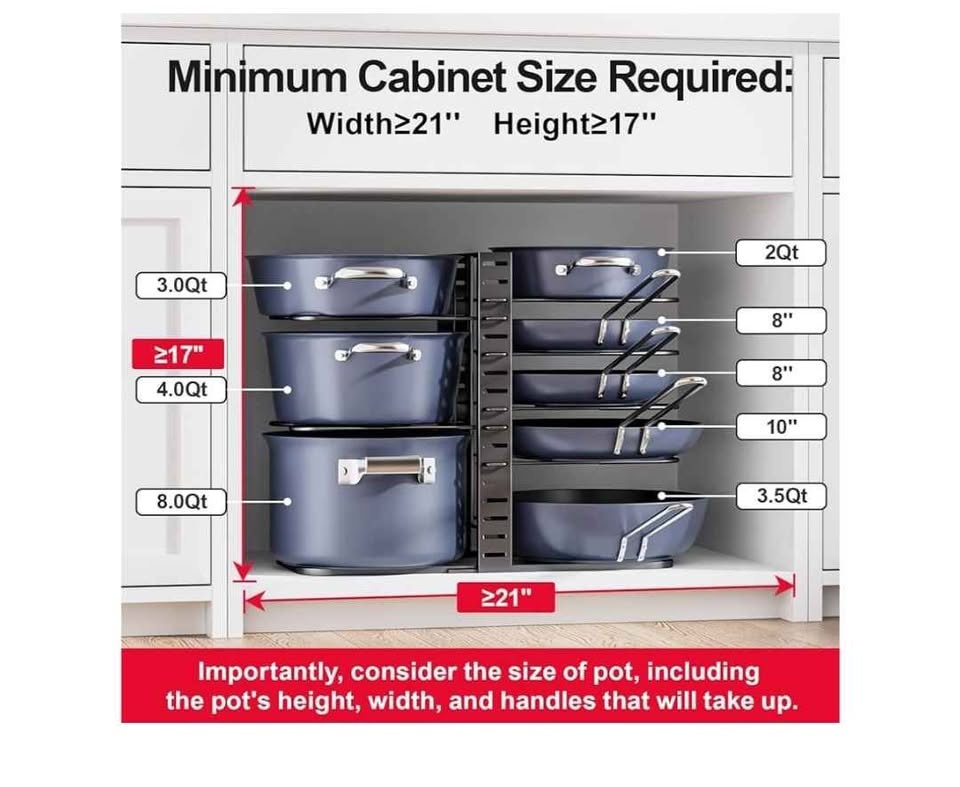 8-Tier Pot pan organizer - photo 4