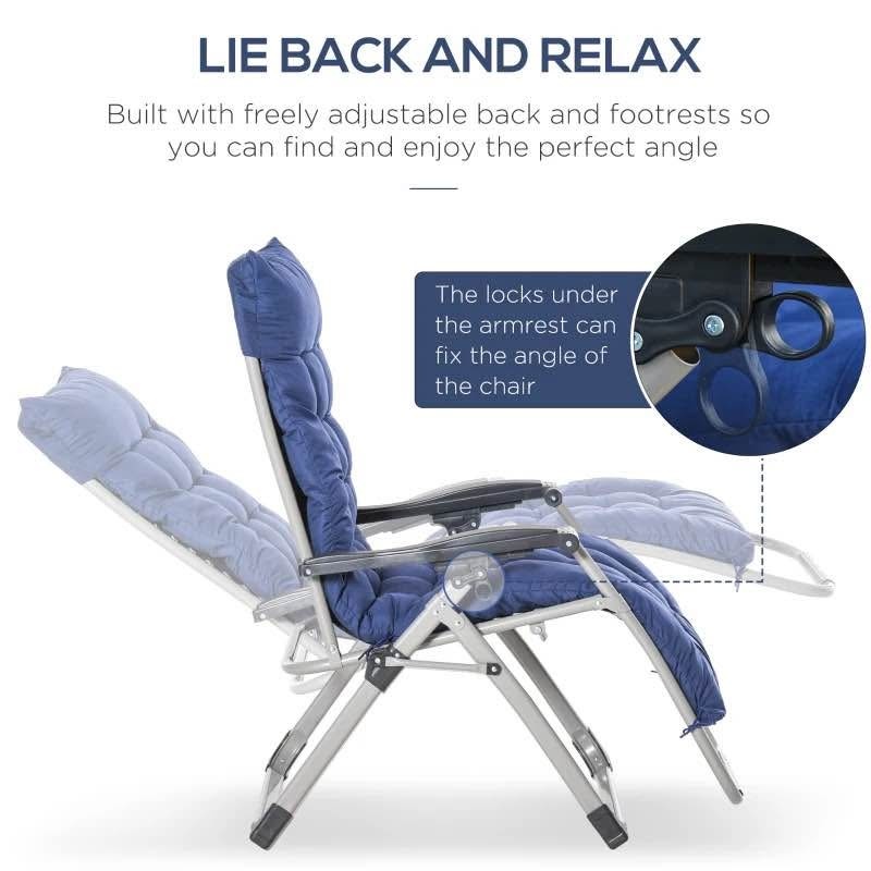 Reclining Zero Gravity Chair with Adjustable Backrest - photo 3