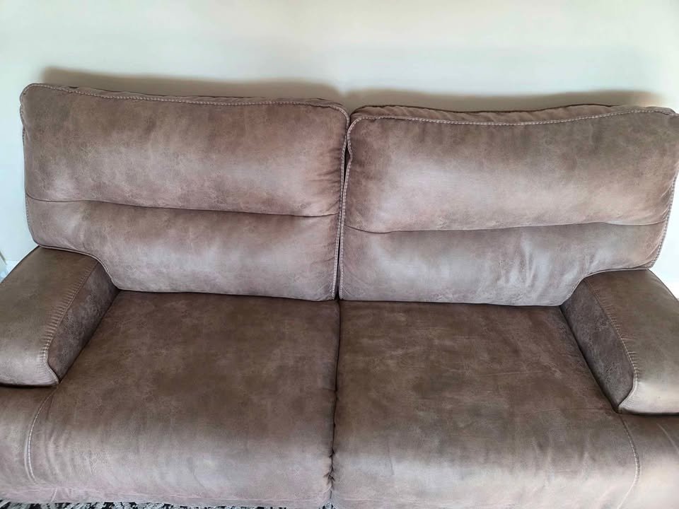 Reclining Full Size Couch - Like New - photo 2