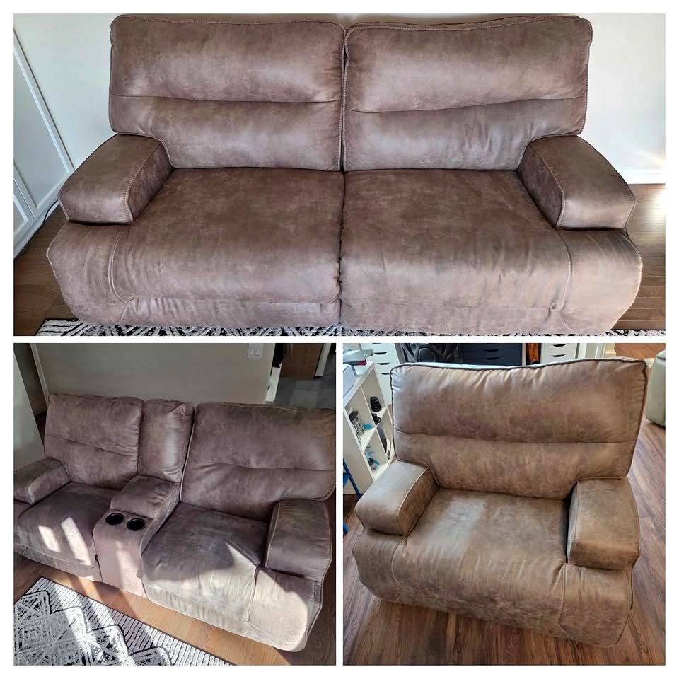 3 piece reclining couch set