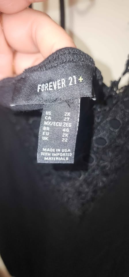 Forever21 lace trim neck body suit - photo 2