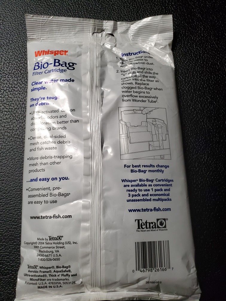 Whisper Bio-Bag X-Large Disposable Filter Cartridge  - 4 Pack - photo 3