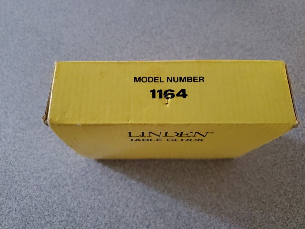 Linden Table Clock Quartz Alarm - New In Box - photo 5