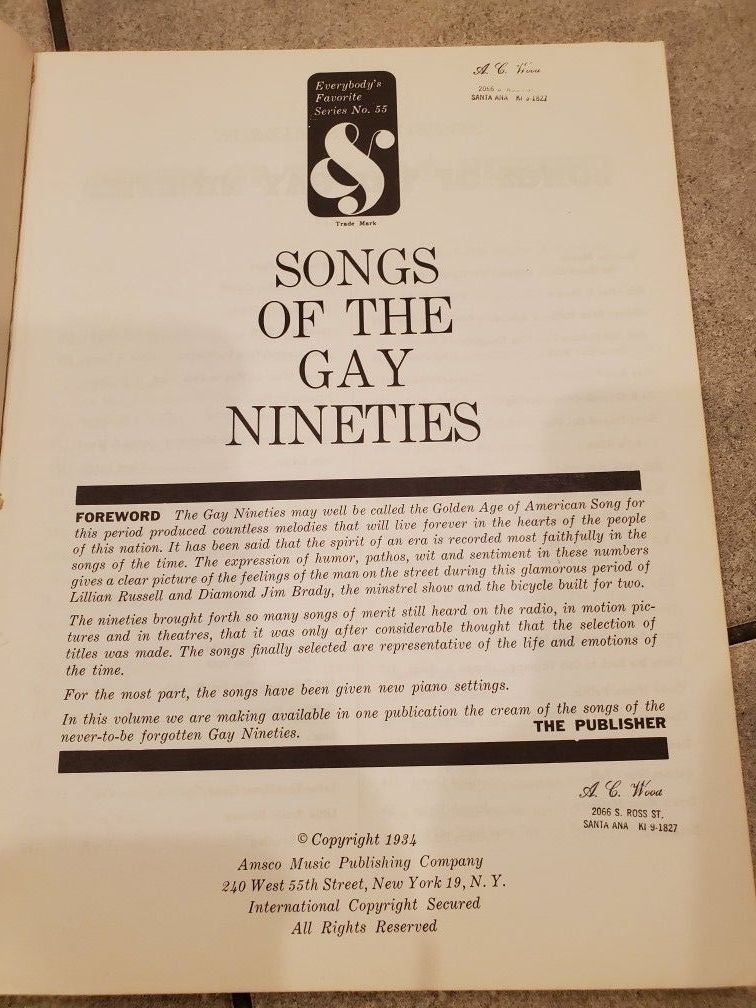 Songs of The Gay Nineties - photo 3