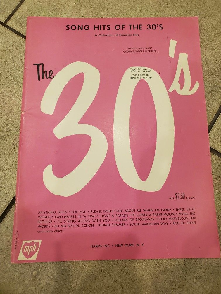 Song Hits of The Roaring 20' - Song Hits of The 30's - photo 3