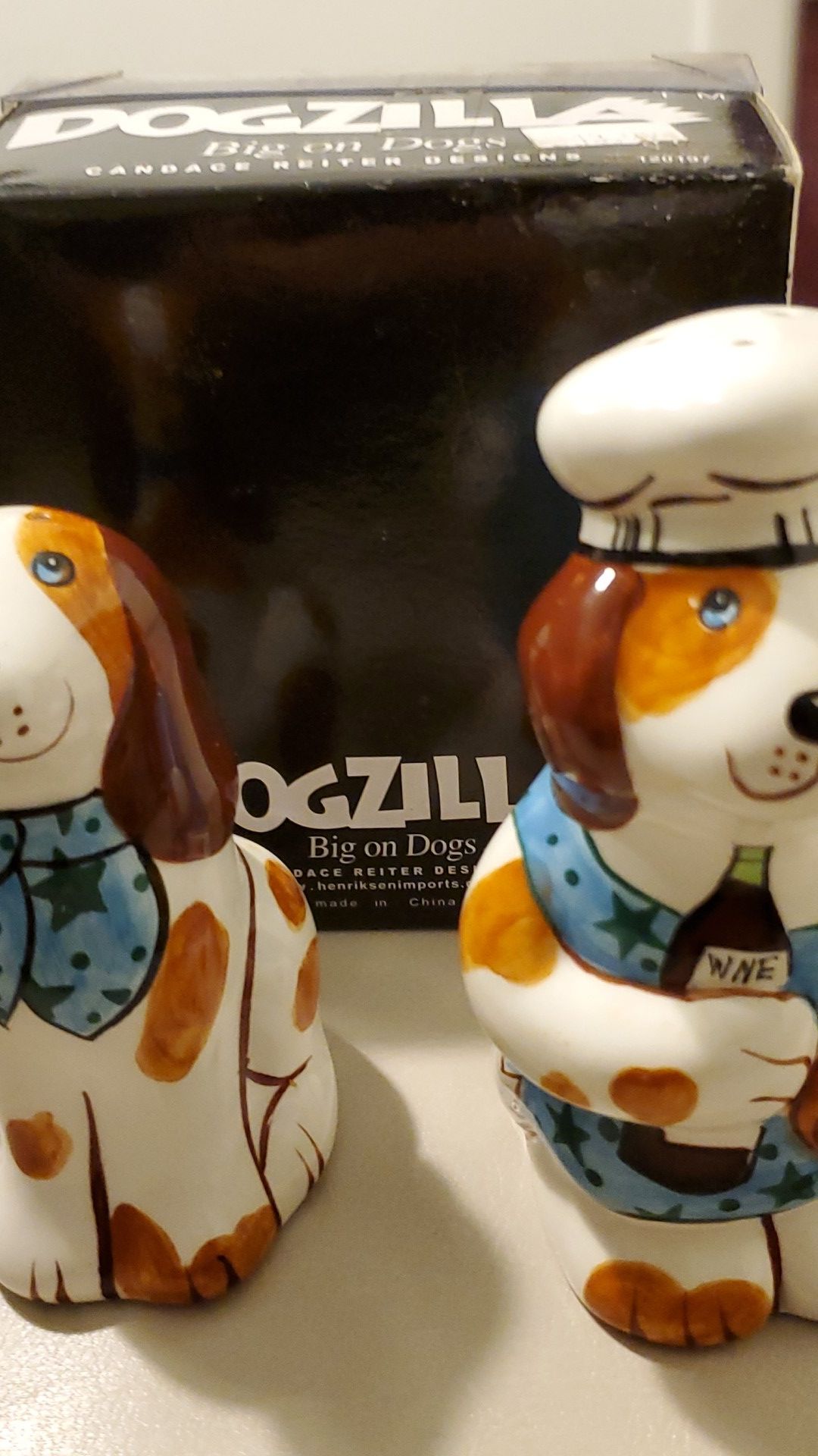 Dogzilla - Chef Dogs - Salt & Pepper Shakers