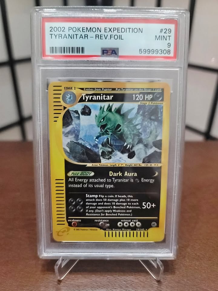 PSA 9 Tyranitar – 2002 Pokémon Expedition Reverse Holo #29