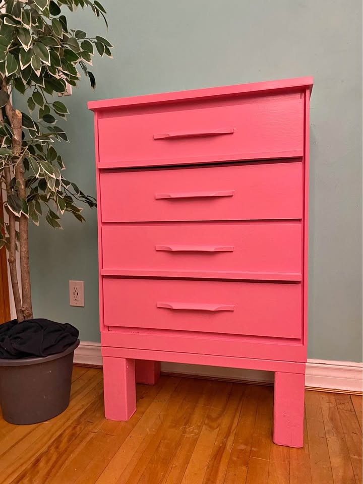 FREE DELIVERY: Pink Tall Dresser $140 (HRM)