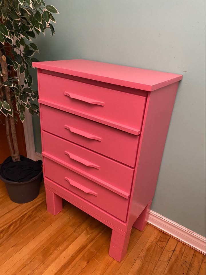 FREE DELIVERY: Pink Tall Dresser $140 (HRM) - photo 2