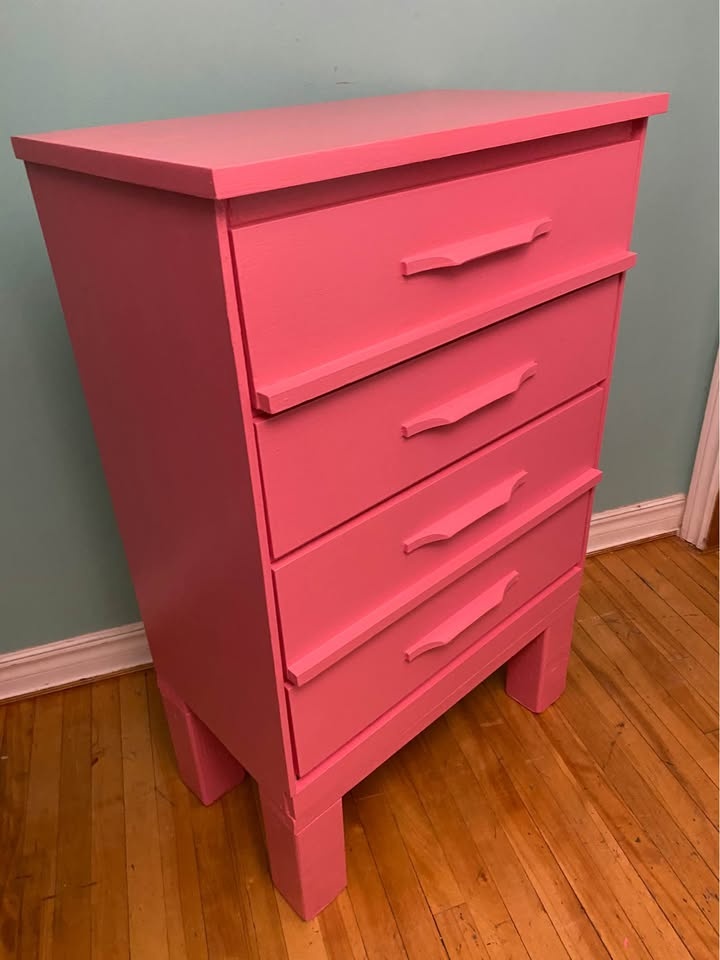 FREE DELIVERY: Pink Tall Dresser $140 (HRM) - photo 3