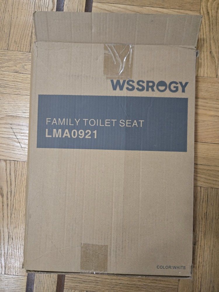 WSSROGY Elongated Toilet Seat with Toddler Seat