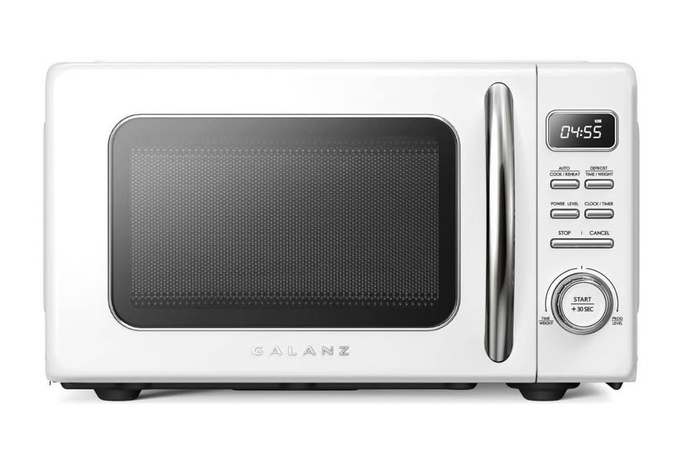 Galanz Retro 1000W 1.1CuFt Microwave Oven - White